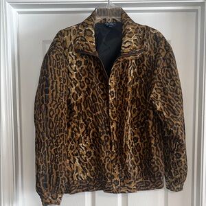 Leopard Print Women’s Silk Jacket